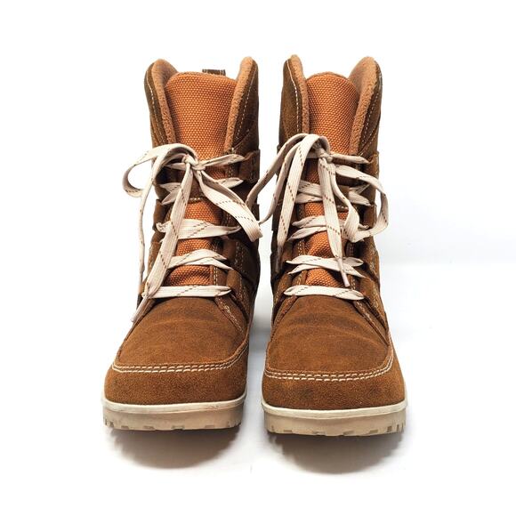 Sorel Meadow Lace Snow Chukka Boots Suede Leather Tan NL2208 286 Size US 9 - Picture 5 of 9